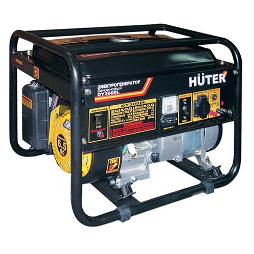 Бензиновый генератор Huter DY3000L  : низкая цена 22390 .